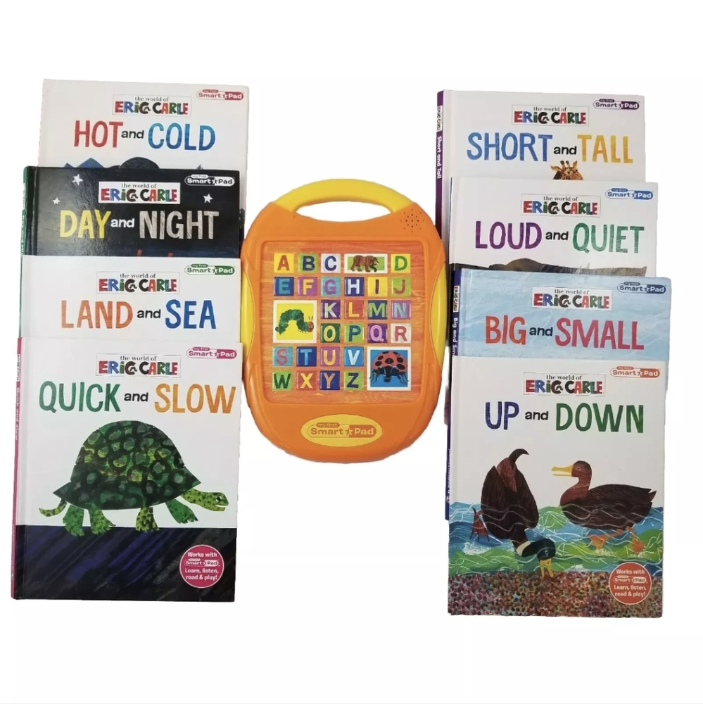 My First Smart Pad World Of Eric Carle 8-Book Interactive Learning Toy Book Set
